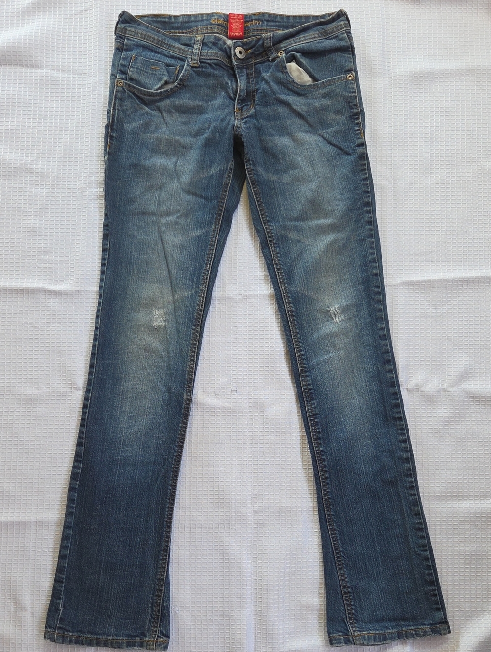 ELEMENT Women’s Blue Slim Straight Denim Jeans Size 7